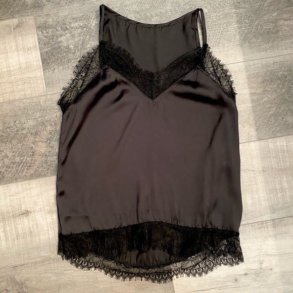 Black silky cami tank - Picture 5 of 5